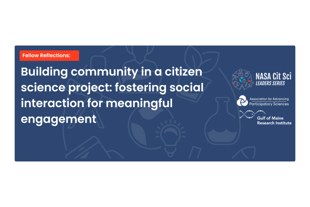 Building community in a citizen science project: fostering social interaction for meaningful engagement 